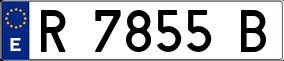Trailer License Plate
